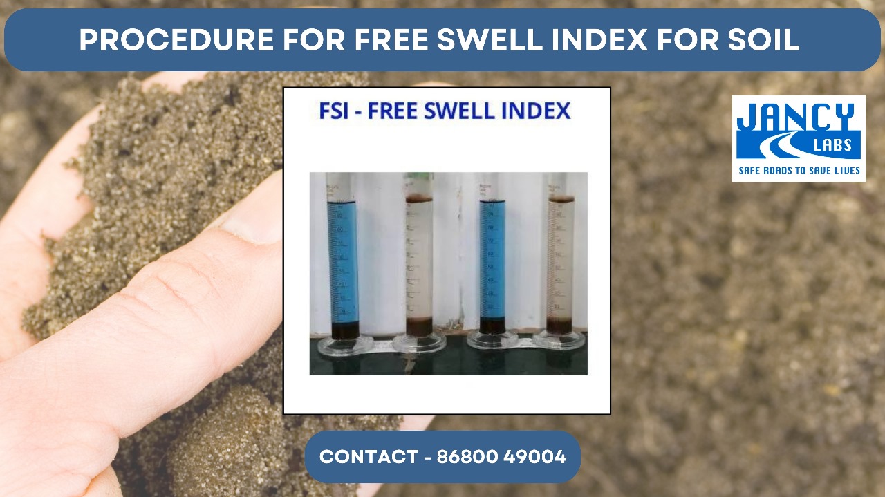 Free Swell Index test in Madurai, Tamil Nadu