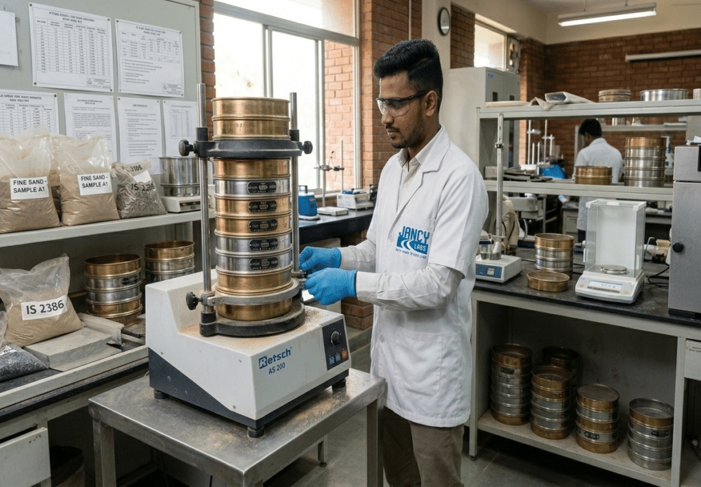 Sieve Analysis of Fine Aggregate