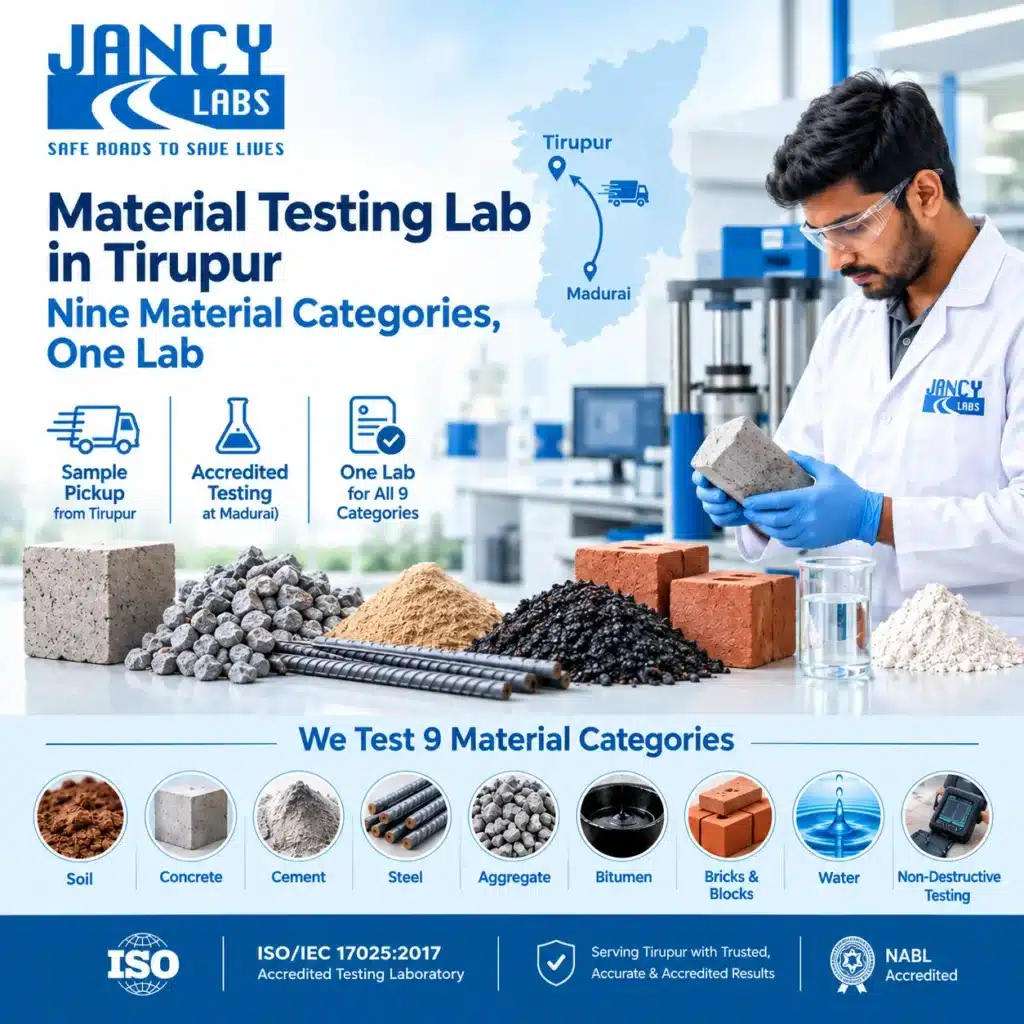 material testing lab in tirupur